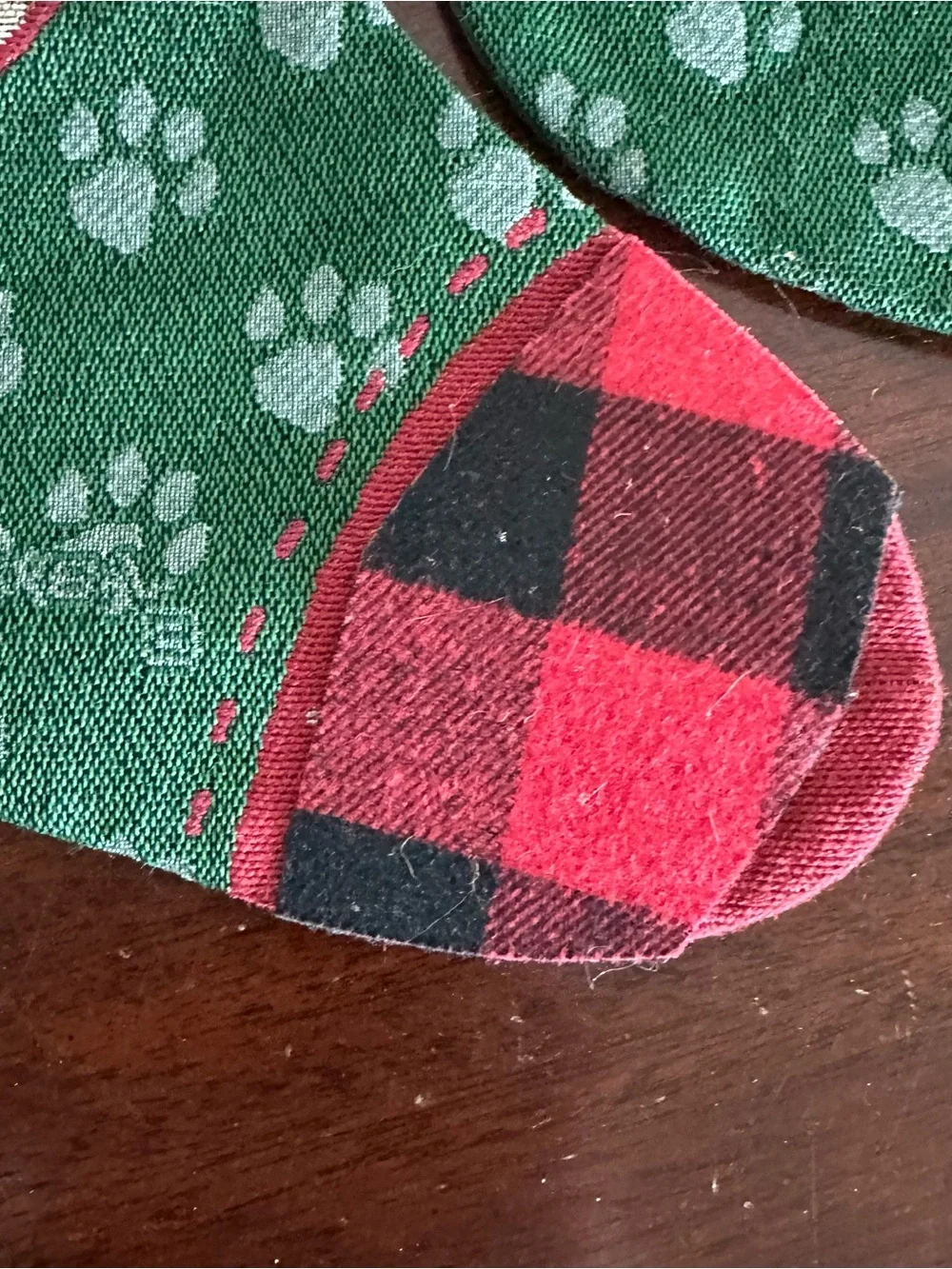 Pair Of Linda Picken Christmas Stocking Basset Hound Dog 18